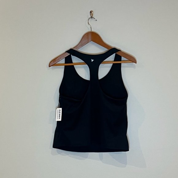 NWT old navy PowerSoft Cropped ShelfBra Tank Top Women size large & petite - Picture 6 of 12